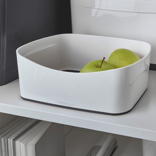 Bílo-černý stolní box Leitz MyBox, délka 24,5 cm-image-3