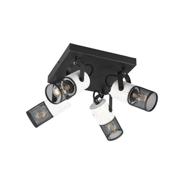 Černobílé bodové svítidlo ø 9 cm Tosh – Trio-image-1