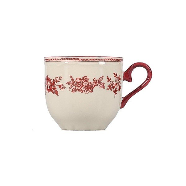 Vínový/slonovinový porcelánový šálek 215 ml Cyril – S|P Collection