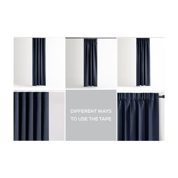 Tmavě modrý dimout závěs 140x245 cm Kierra – Restilo-image-3