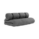 Tmavě šedá rozkládací pohovka vhodná do exteriéru Karup Design Design OUT™ Buckle Up Dark Grey