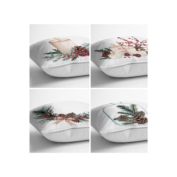 Povlaky na polštáře v sadě 4 ks 43x43 cm - Minimalist Cushion Covers-image-1