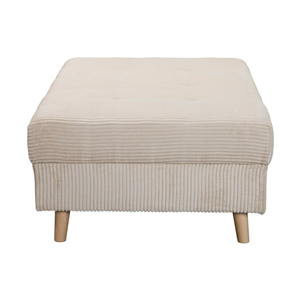 Krémový manšestrový taburet Ariella – Ropez-image-3