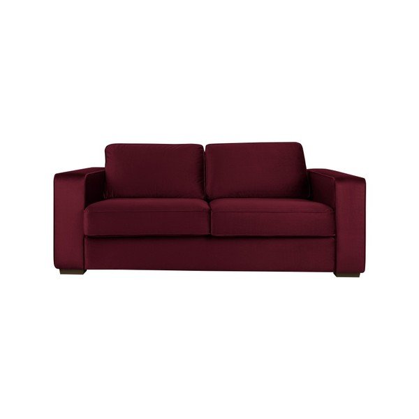 Trojmístná pohovka v barvě burgundy Cosmopolitan Design Denver-image-1