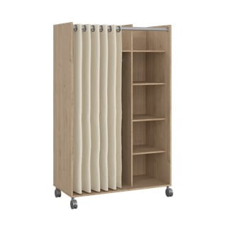Šatní skříň v dekoru dubu v bílo-béžové barvě 100x160 cm Kit – Tvilum