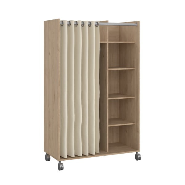 Šatní skříň v dekoru dubu v bílo-béžové barvě 100x160 cm Kit – Tvilum-image-1