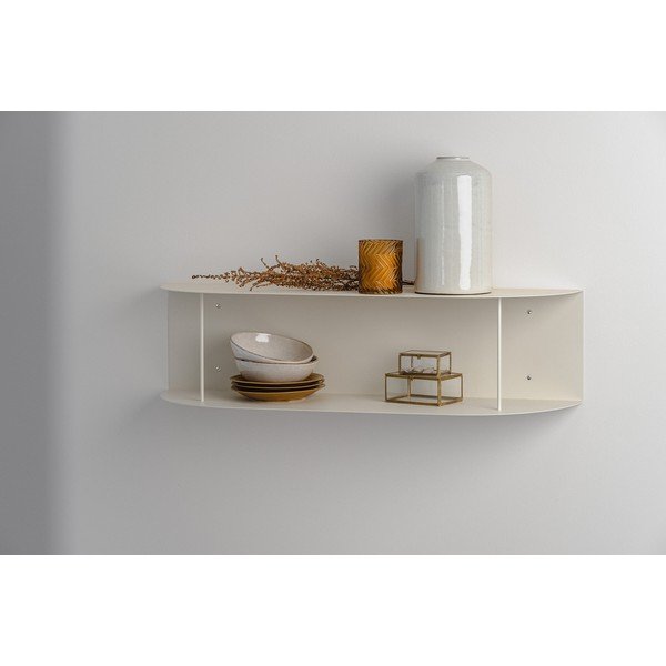 Černá patrová kovová police 80 cm Lina – noo.ma-image-1