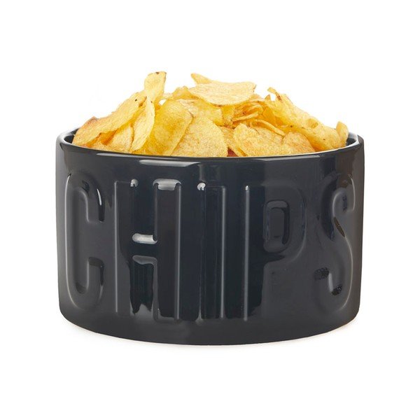 Černá keramická servírovací miska 1 l Chips – Balvi-image-3