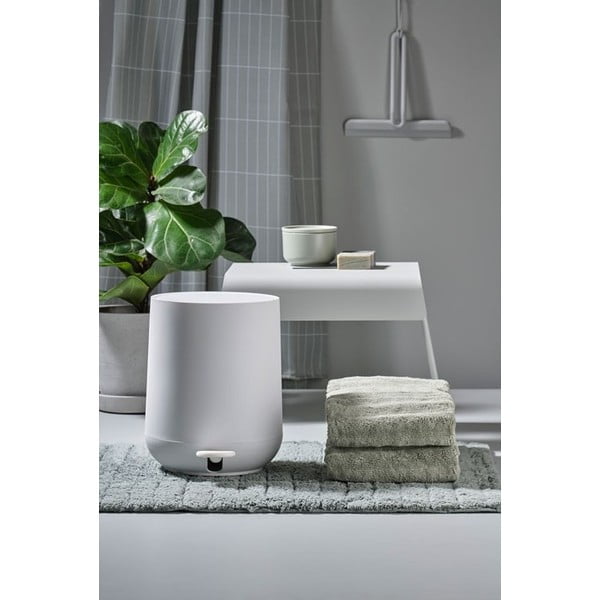 Bílý plastový odpadkový koš 3 l Nova – Zone-image-1