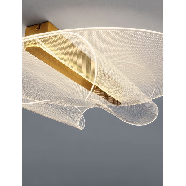 Hliníkové LED stmívatelné stropní svítidlo ve zlaté barvě 55x45 cm Valentin – Nova Luce-image-1