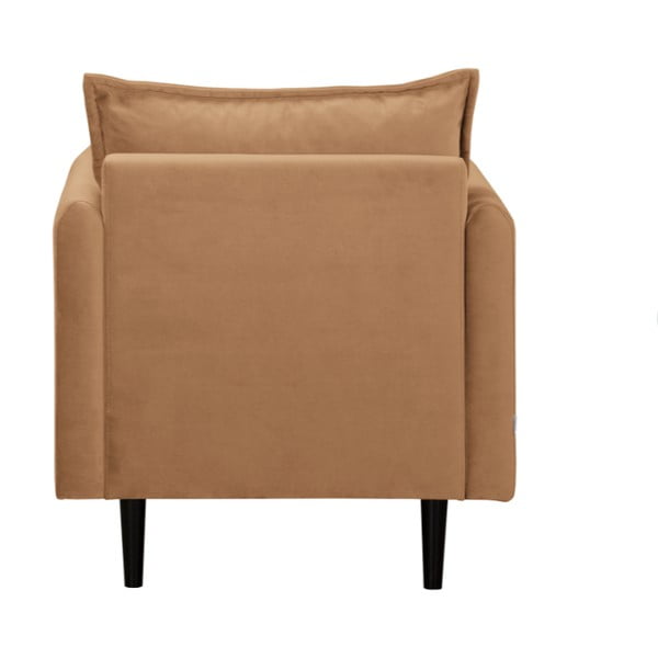Hnědé sametové křeslo Juli – Ropez-image-3