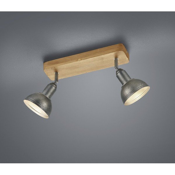 Bodové svítidlo v tmavě šedo-přírodní barvě 11x33 cm Delhi – Trio-image-1