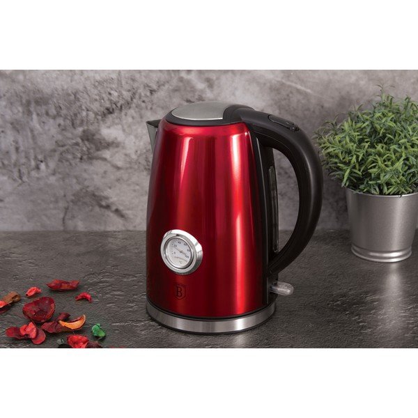 Červená rychlovarná konvice 1.7 l Burgundy Metallic Line - BerlingerHaus-image-2