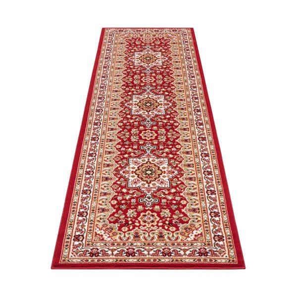 Červený běhoun Nouristan Parun Tabriz, 80 x 250 cm-image-2