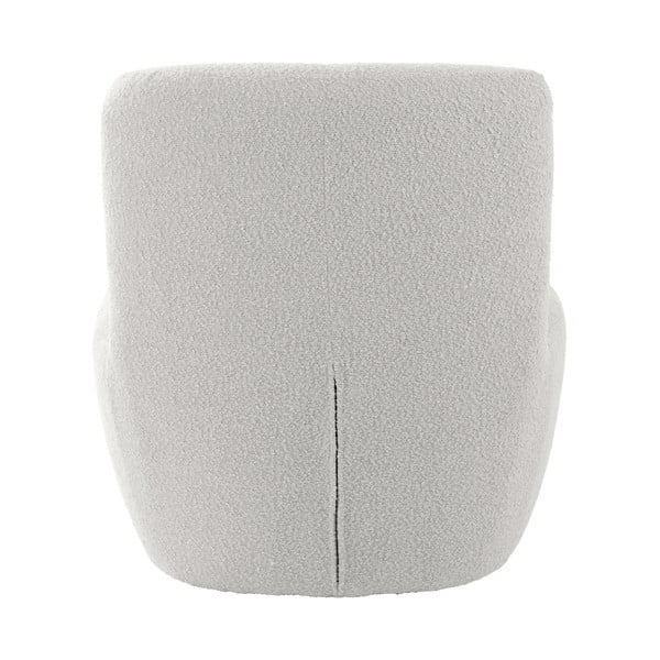 Bílé křeslo z textilie bouclé Ada – Leitmotiv-image-4
