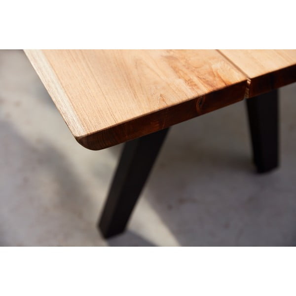 Černá/přírodní zahradní lavice Pure – Diphano-image-1