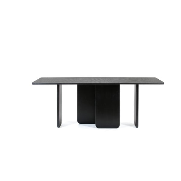 Černý jídelní stůl Teulat Arq, 200 x 100 cm