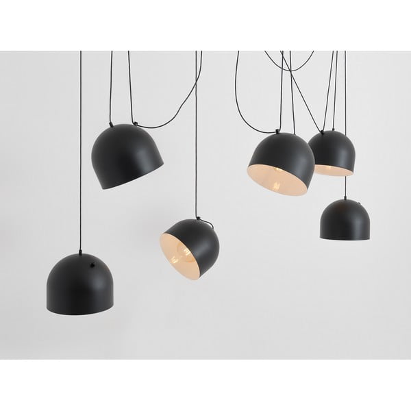 Černé závěsné svítidlo s kovovým stínítkem 250x250 cm Popo - CustomForm-image-2