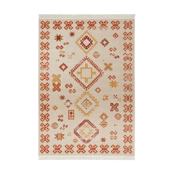 Béžový koberec s podílem recyklované bavlny Nouristan, 160 x 230 cm