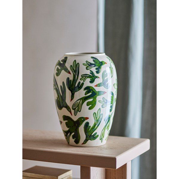 Váza z kameniny (výška 33 cm) Birdliva – Bloomingville-image-1