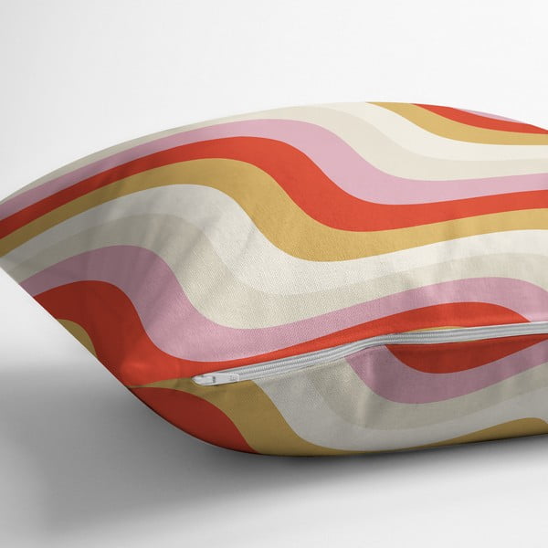 Povlak na polštář 43x43 cm Creamy Raspberry Swirl – Mila Home-image-2