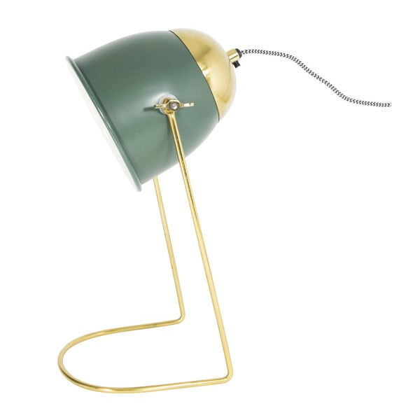 Zelená stolní lampa HF Living Feathery, 16 x 36 cm