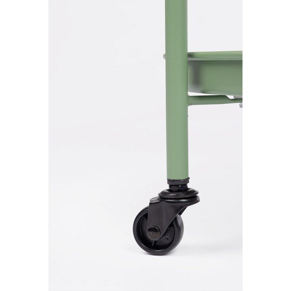 Ocelový servírovací stolek na kolečkách ø 44,5 cm Austin – Yes Everyday-image-3