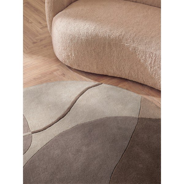 Fialový vlněný kulatý koberec ø 200 cm Virelle – Villeroy&Boch-image-3