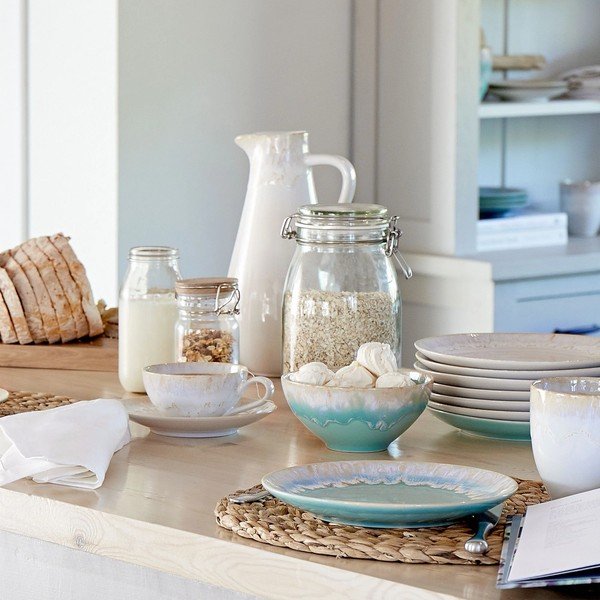 Tyrkysový dezertní  talíř z kameniny ø 22 cm Taormina – Casafina-image-2