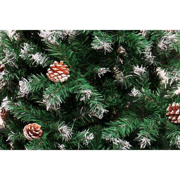 Umělý vánoční stromek se šiškami, výška 1,8 m-image-1
