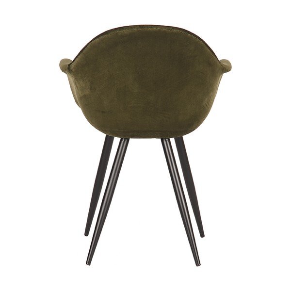 Khaki sametové jídelní židle v sadě 2 ks Forli – LABEL51-image-3