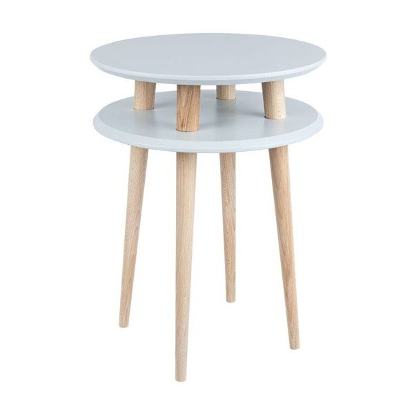 Odkládací stolek UFO 61x45 cm, šedý