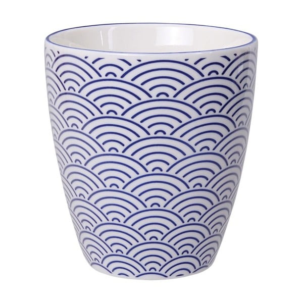 Modrý porcelánový hrnek na čaj Tokyo Design Studio Wave