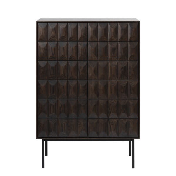 Tmavě hnědá skříňka 90x130 cm Latina – Unique Furniture