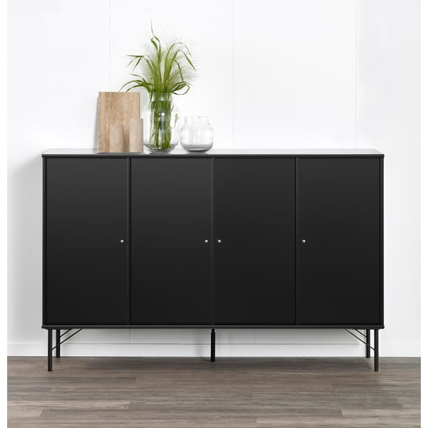 Černá dvířka pro modulární policový systém, 32x66 cm Mistral Kubus - Hammel Furniture-image-1