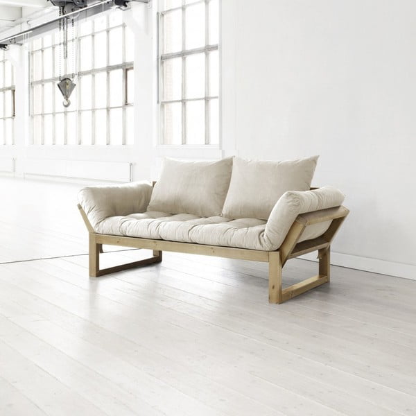 Sofa Karup Edge, honey/přírodní s polštáři 55x50x20 cm