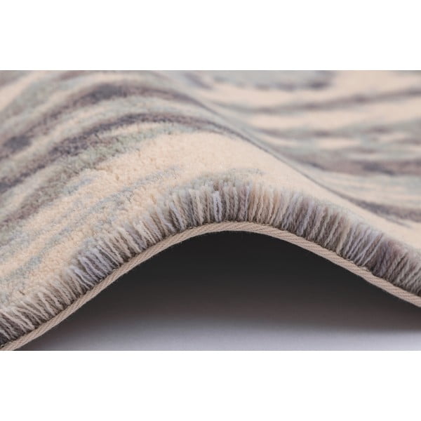 Vlněný koberec v mentolové a béžové barvě 133x190 cm V&A Calisia Kelp – Agnella-image-1