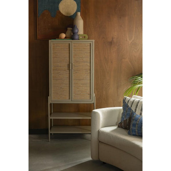 Černá skříňka z jedlového dřeva 70x160x36 cm Yasu – Dutchbone-image-1