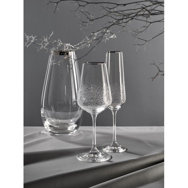 Skleněná váza Crystalex Frost, výška 13 cm-image-1