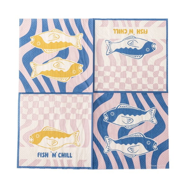 Papírové ubrousky v sadě 20 ks 33x33 cm Remy – Bloomingville