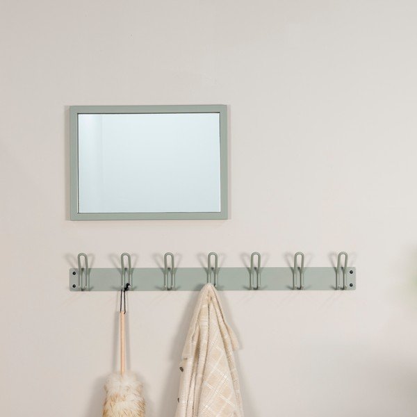 Šedozelený kovový nástěnný věšák 100 cm Miles – Spinder Design-image-1