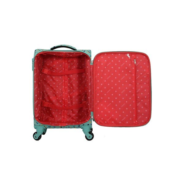 Tyrkysově modré zavazadlo na 4 kolečkách Lollipops Rubby-image-4