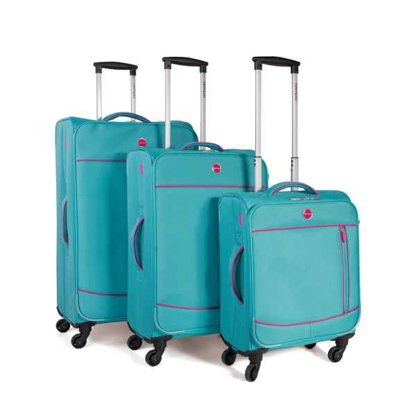 Sada 3 cestovních kufrů Trolley Azul
