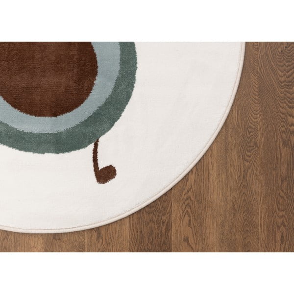 Dětský koberec v mentolové barvě/slonovinový ø133 cm Avocado Mint – FD-image-3