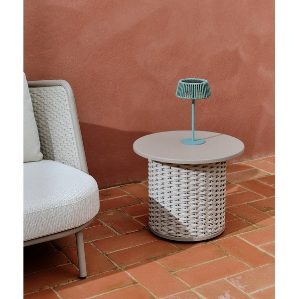 Kovový kulatý zahradní stolek ø 50 cm Sedalis – Kave Home-image-1