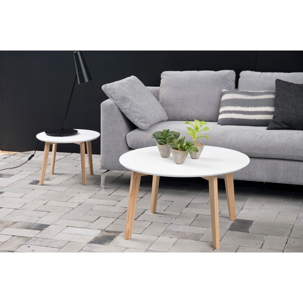 Bílý konferenční stolek Actona Molina, ⌀ 50 cm-image-4