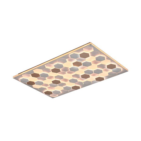 Bílé LED stropní svítidlo s hlasovým ovládáním/s ovládáním pomocí mobilní aplikace s kovovým stínidlem 70x115 cm Cifavo – CINQUE-image-2