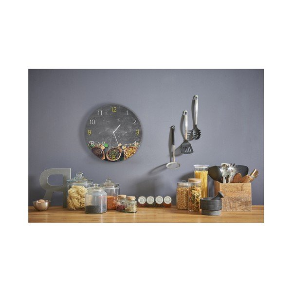 Nástěnné hodiny Styler Glassclock Tea, ⌀ 30 cm-image-1