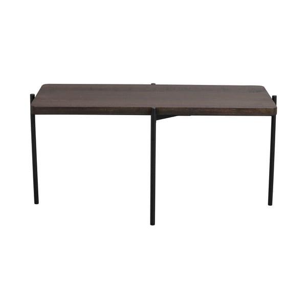 Hnědý konferenční stolek z jasanového dřeva Rowico Shelton, 95 x 50 cm
