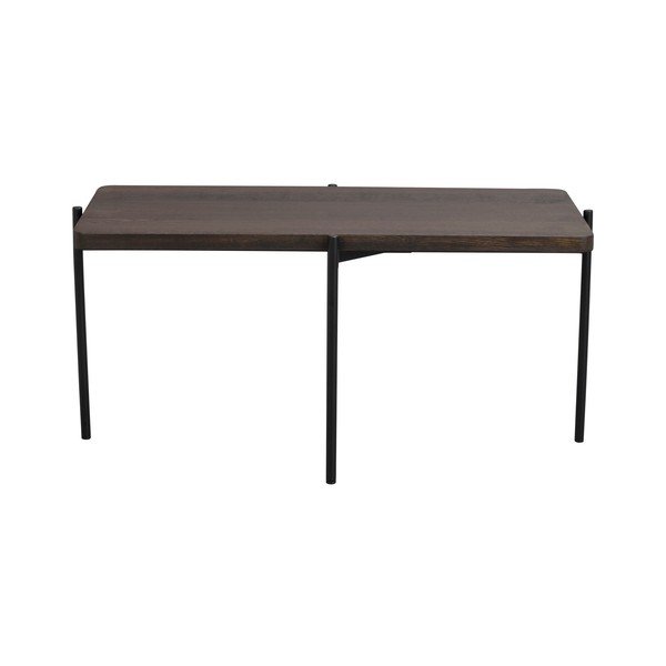 Hnědý konferenční stolek z jasanového dřeva Rowico Shelton, 95 x 50 cm